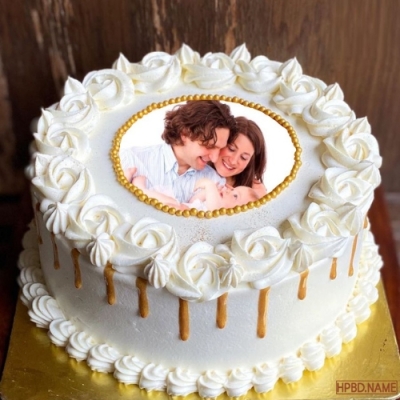 Butterscotch Photo Cake