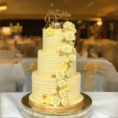 Butterscotch Wedding Tier Cake